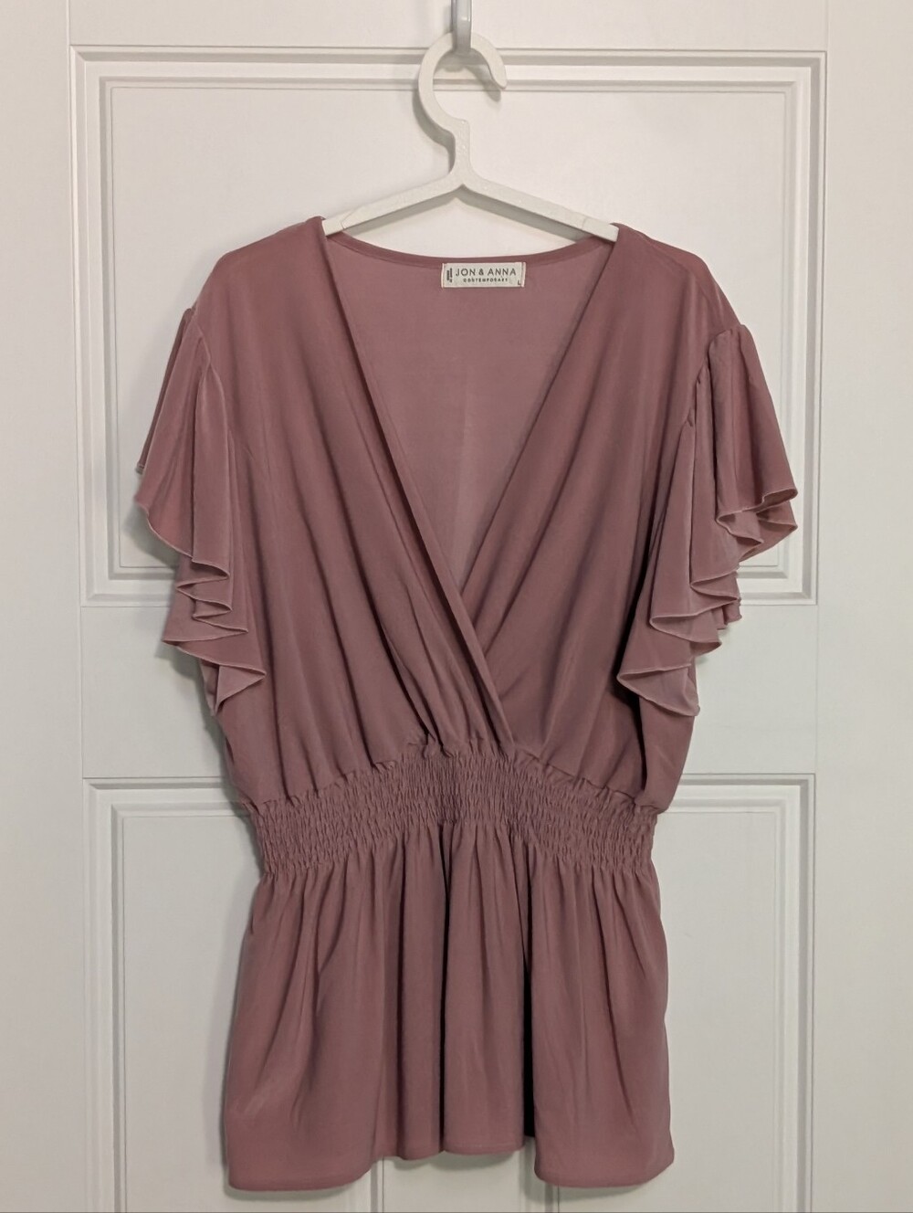 Jon & Anna Contemporary Flutter Sleeve Blouse
